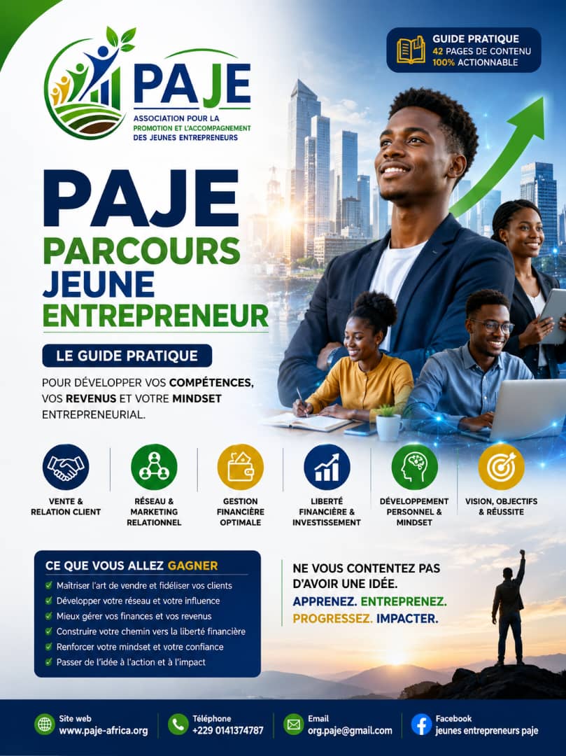 LE PAJE LANCE UN PROGRAMMME POUR LES JEUNES ENTREPRENEURS